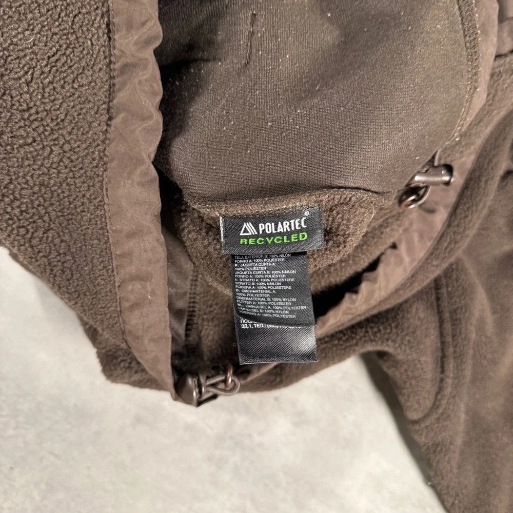 The North Face Denali Jacket Mens XL Brown Polartec Fleece Full Zip Pit Zips